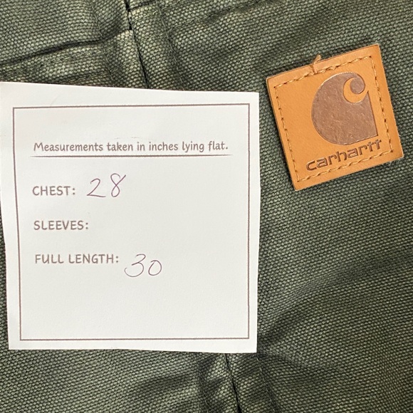 Carhartt 2XL Tall Green Black Vest with Pockets V33-355 - Sherpa lined, heavy - Picture 9 of 10